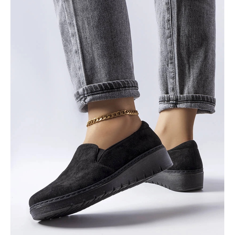 Scarpe nere di Pirn nero 2