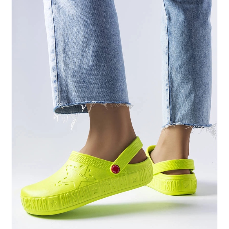 Pantofole Big Star II275006 verdi verde 1
