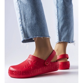 Pantofole rosse Big Star II275004 rosso 2