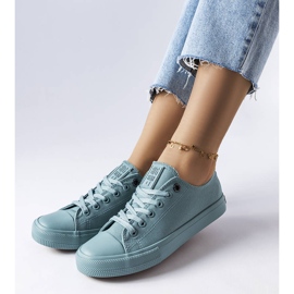 Sneakers in tela verde di Big Star LL274019 1