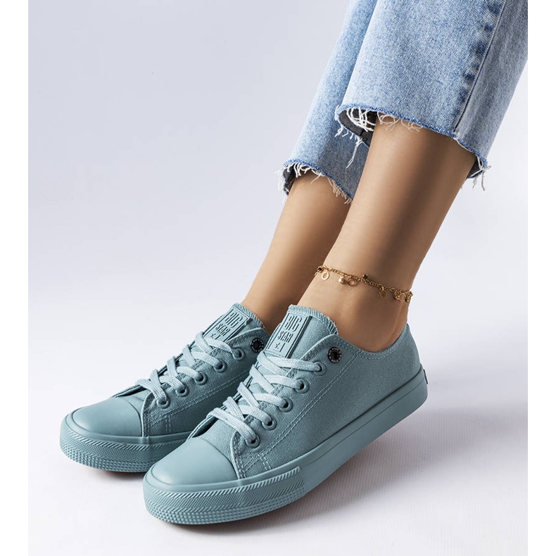 Sneakers in tela verde di Big Star LL274019 1