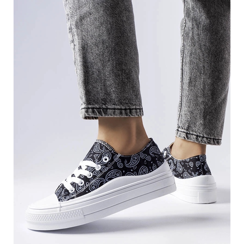Sneakers nere con plateau di Bélair nero 1