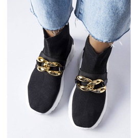 BM Sneakers nere Baptiste con catena nero 1