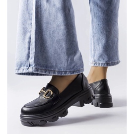 Brogue nere con fibbia di Mason nero 1