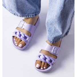 Pantofole in gomma viola di Étoile 1