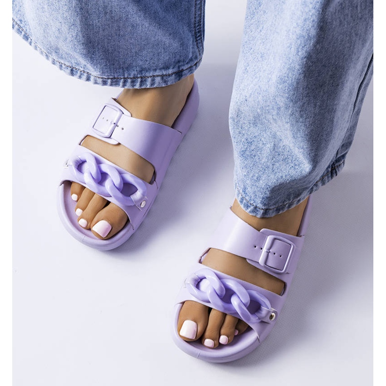 Pantofole in gomma viola di Étoile 1