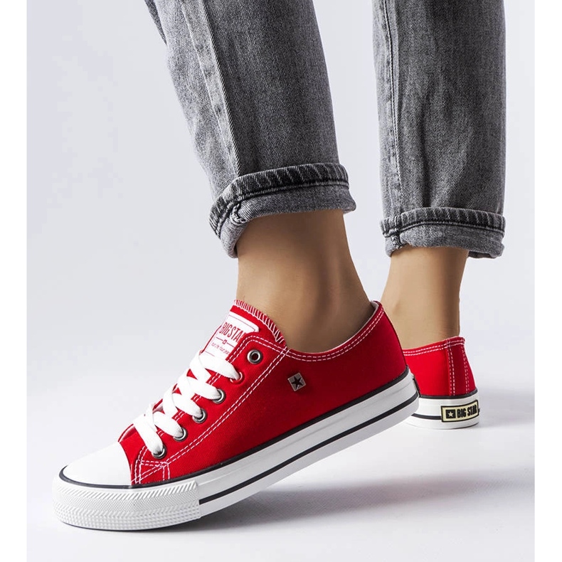 Sneakers classiche rosse Big Star T274020603 rosso 1