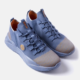 Sneaker da uomo Big Star blu LL174280 2