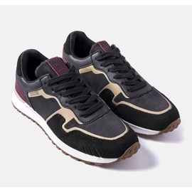 Sneakers Big Star LL174125 in camoscio nero 1