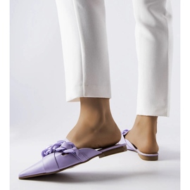 Ciabatte Patenaude catena viola 1