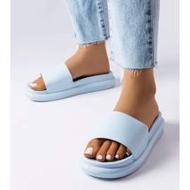 BM Pantofole blu Paquette sulla piattaforma 1