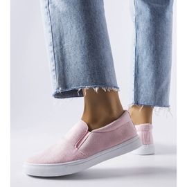 Sneaker slip-on in tessuto rosa di Lajeunesse 1