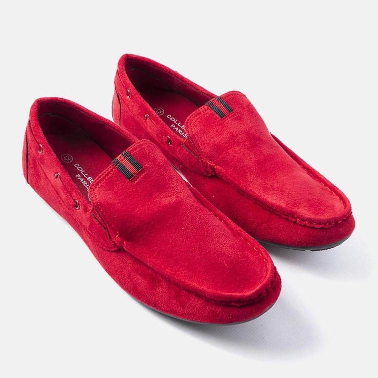 Mocassini da uomo Nashville rossi rosso 1