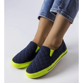 Sneaker slip-on trapuntate blu navy di Balsamo 1