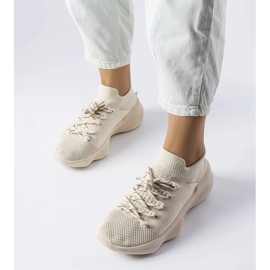 Sneaker in tela beige di Côté 1
