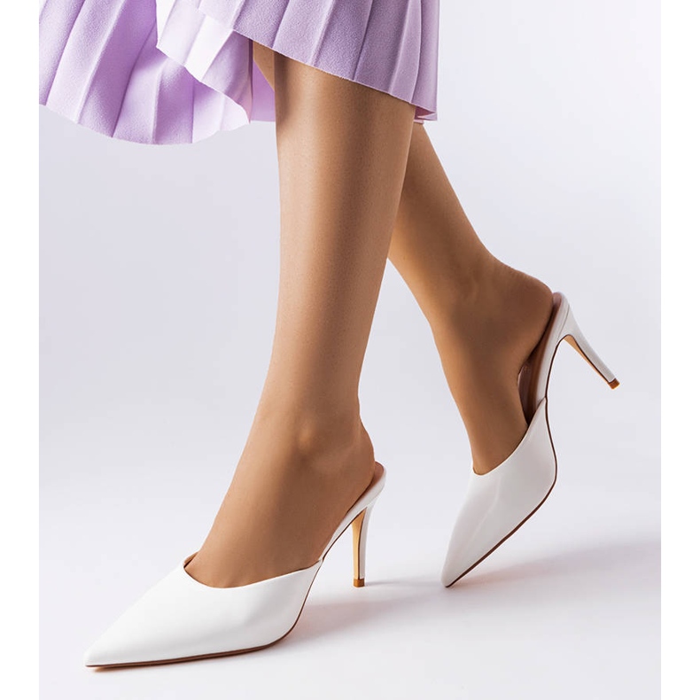 Drainer bianco tacchi a spillo bianca 1