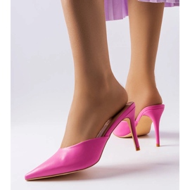 Sandali con tacco Drainer rosa 1