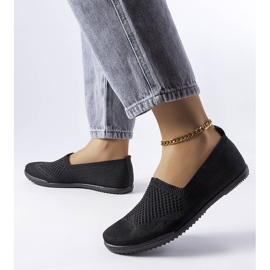 Sneaker senza lacci di colore nero di Mazuret 1