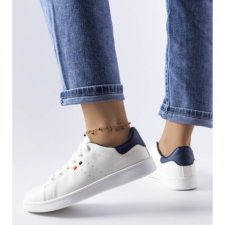 Sneaker Mothé in ecopelle bianca bianco 1