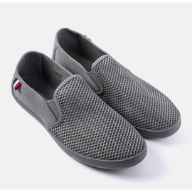 Sneakers traforate grigie da uomo di Garibaldi grigio 1