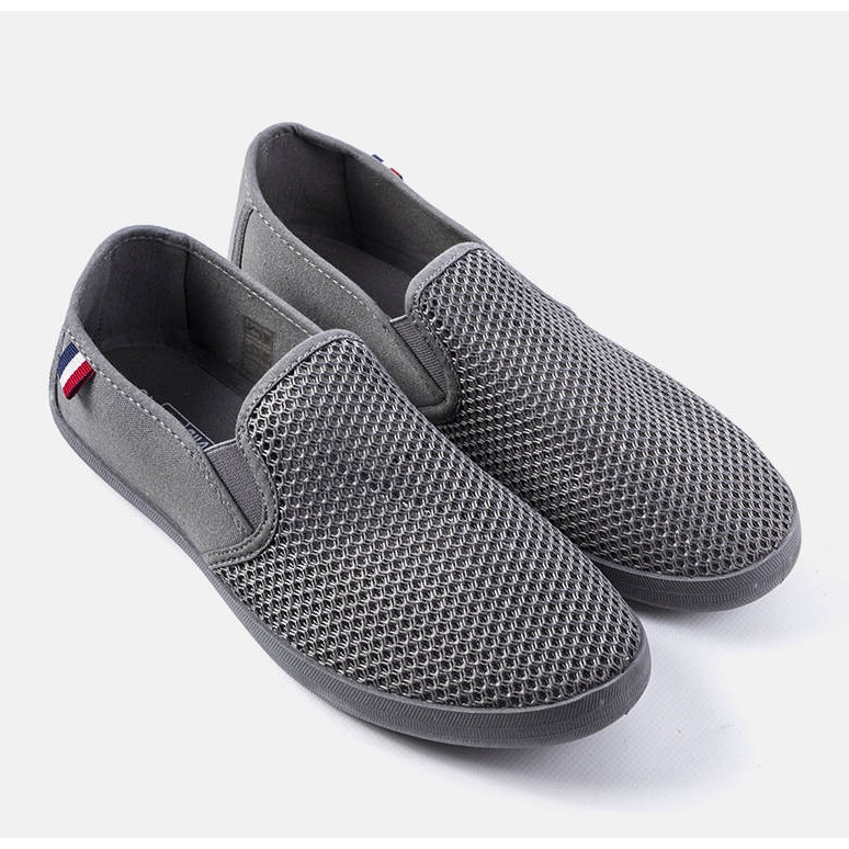 Sneakers traforate grigie da uomo di Garibaldi grigio 1