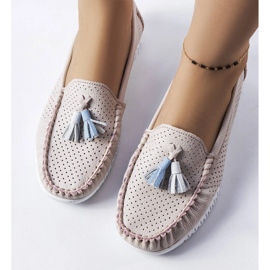 Mocassini Maryville in pelle rosa 1