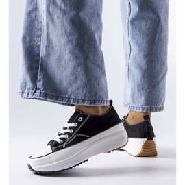 Sneakers sportive nere sulla piattaforma McKeylor nero 1