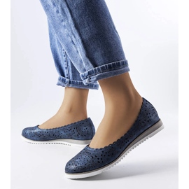 Ballerine traforate blu scuro di Findley 1