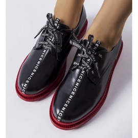 Scarpe francesine nere con suola a contrasto di Hanifan nero 1