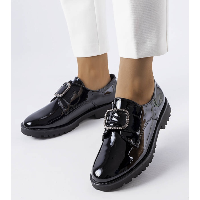 Scarpe laccate nere con fibbia Jarisile nero 1