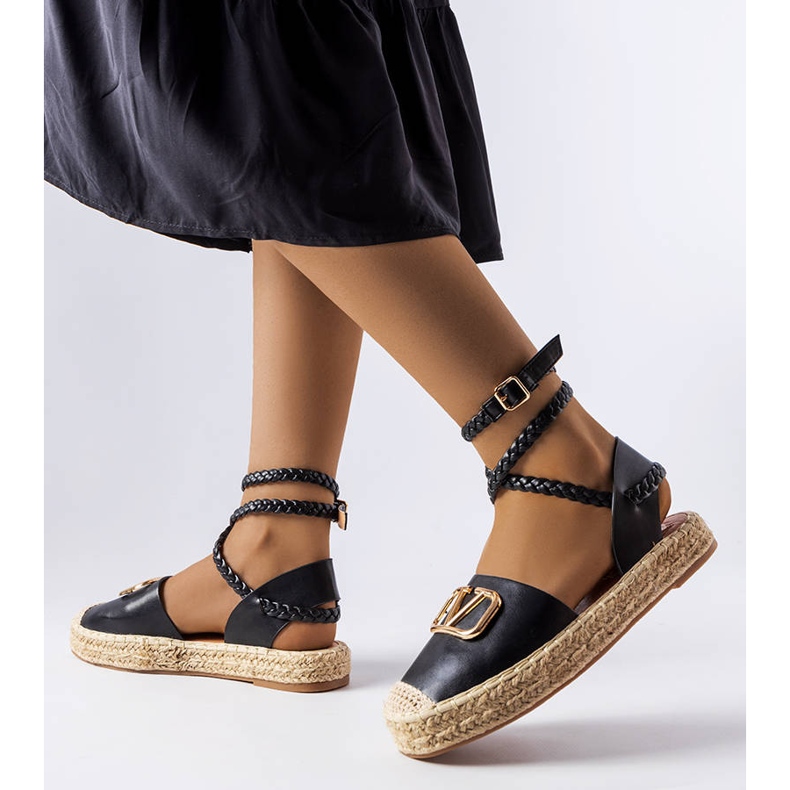 Espadrillas stringate Parent nere nero 1