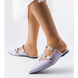 Ciabatte viola borchiate di Ruckman 1