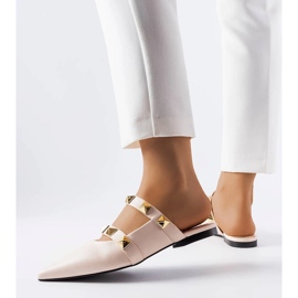 Sandali beige con punta a punta di Ruckman 1