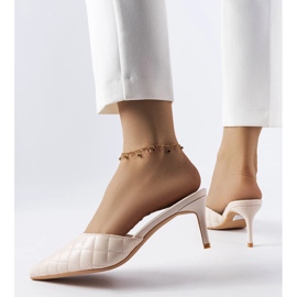 Infradito trapuntate beige di Lambert 1