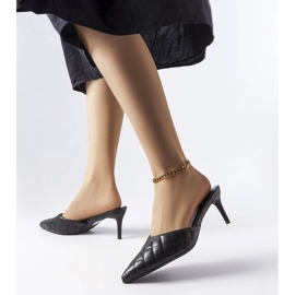 Infradito trapuntate nere di Lambert nero 1