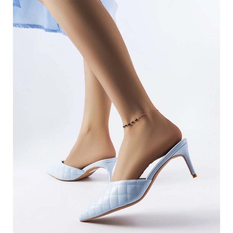 Infradito trapuntate blu di Lambert 1