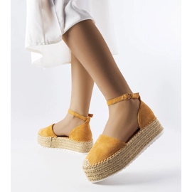 Espadrillas marroni con plateau di Clousson marrone 1