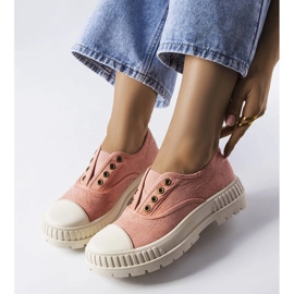 Sneaker Walton rosa elasticizzata 1