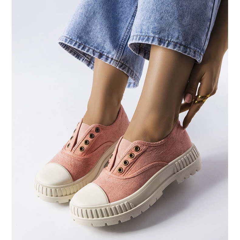 Sneaker Walton rosa elasticizzata 1