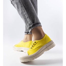 Sneakers elasticizzate Walton gialle giallo 1