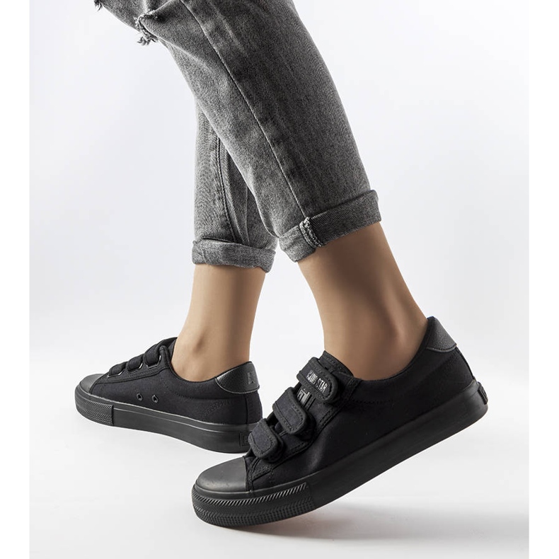 Sneakers nere con velcro Big Star LL274A204 nero 1