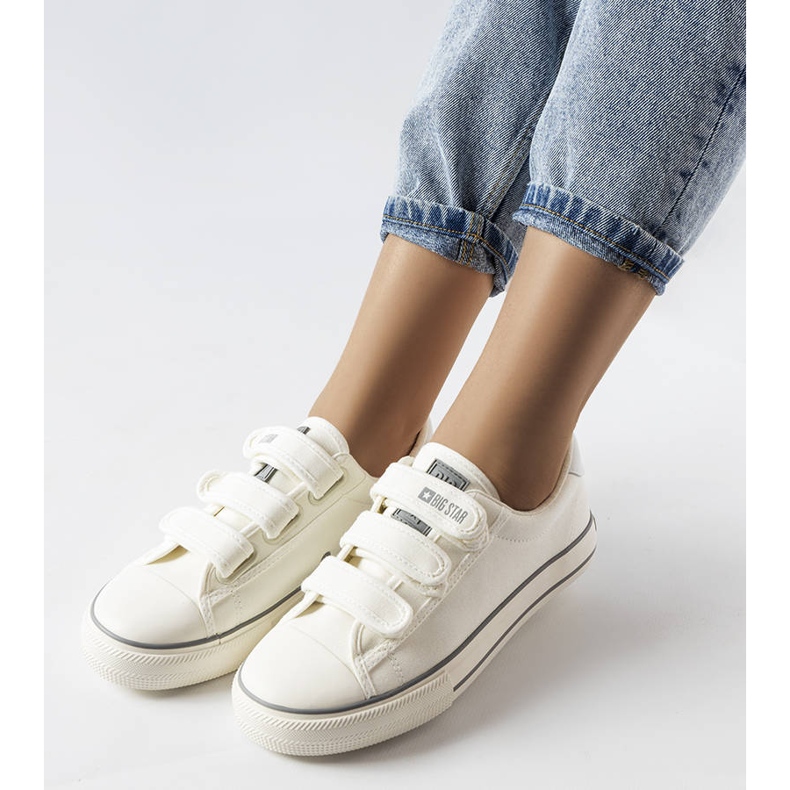 Sneakers bianche con velcro Big Star LL274A203 bianco 1