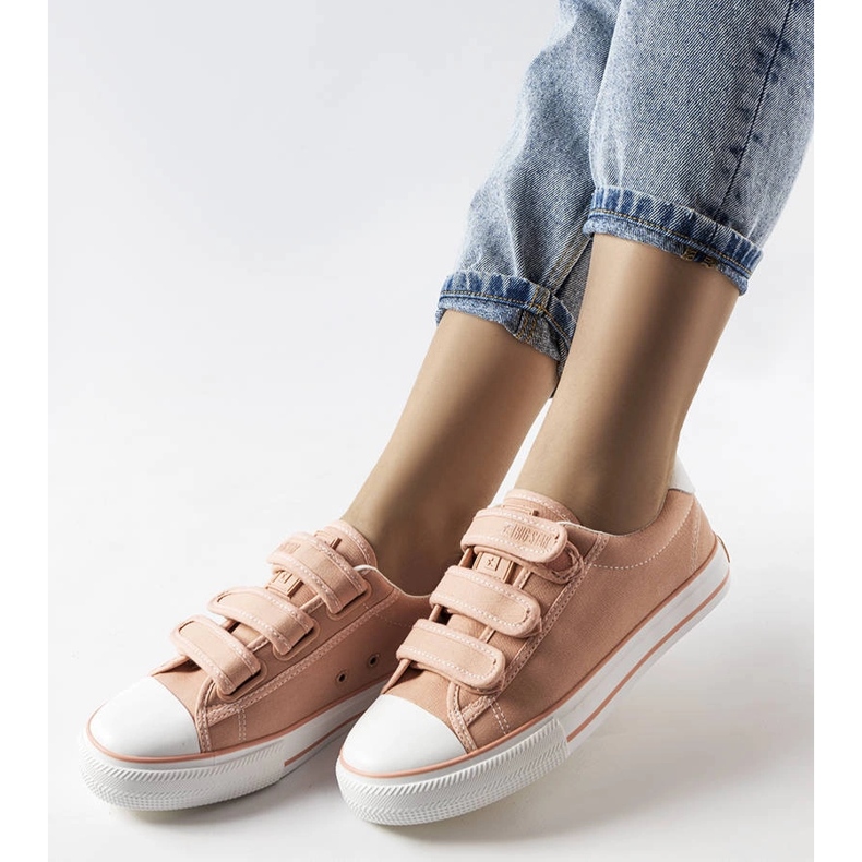 Sneakers rosa con velcro Big Star LL274A200 1