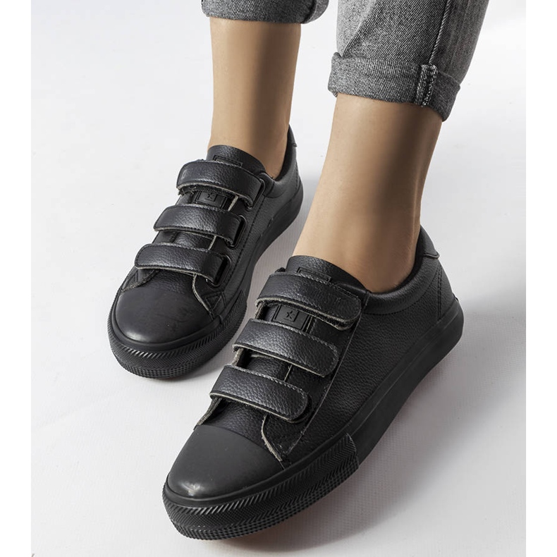 Sneakers nere con velcro Big Star LL274A206 nero 1