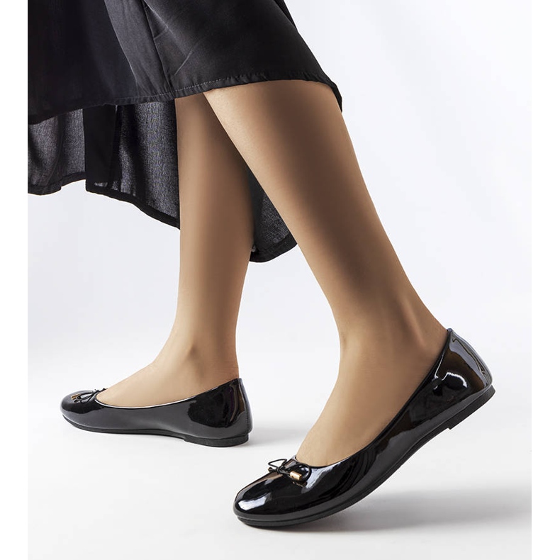 Ballerine in vernice nera Lakewood nero 1