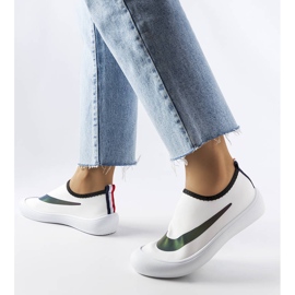 Sneaker Stover in elastico bianco 1