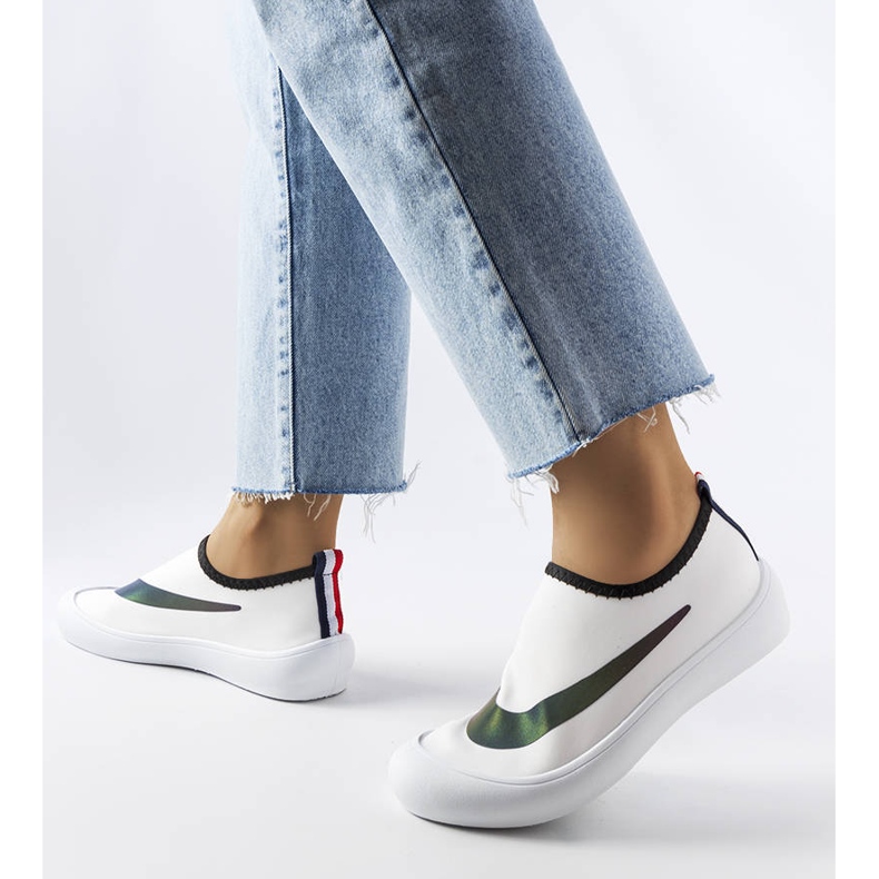 Sneaker Stover in elastico bianco 1