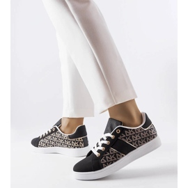 Sneakers nere decorate con il monogramma Bolduc nero 1