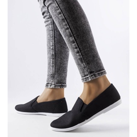 Sneaker in tessuto nero di Quincy 1