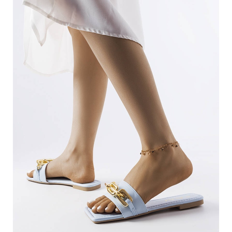 Ciabatte Cherel catena blu 2